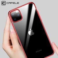 cafele original plating transparent case for iphone 11 pro max cover tpu soft case for new iphone 11 pro max anti scratch luxury
