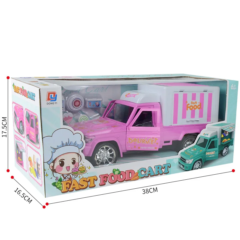 RC car Electric light music remote control dessert Four-way stall cart Children's play house simulation ice cream toy | Игрушки и