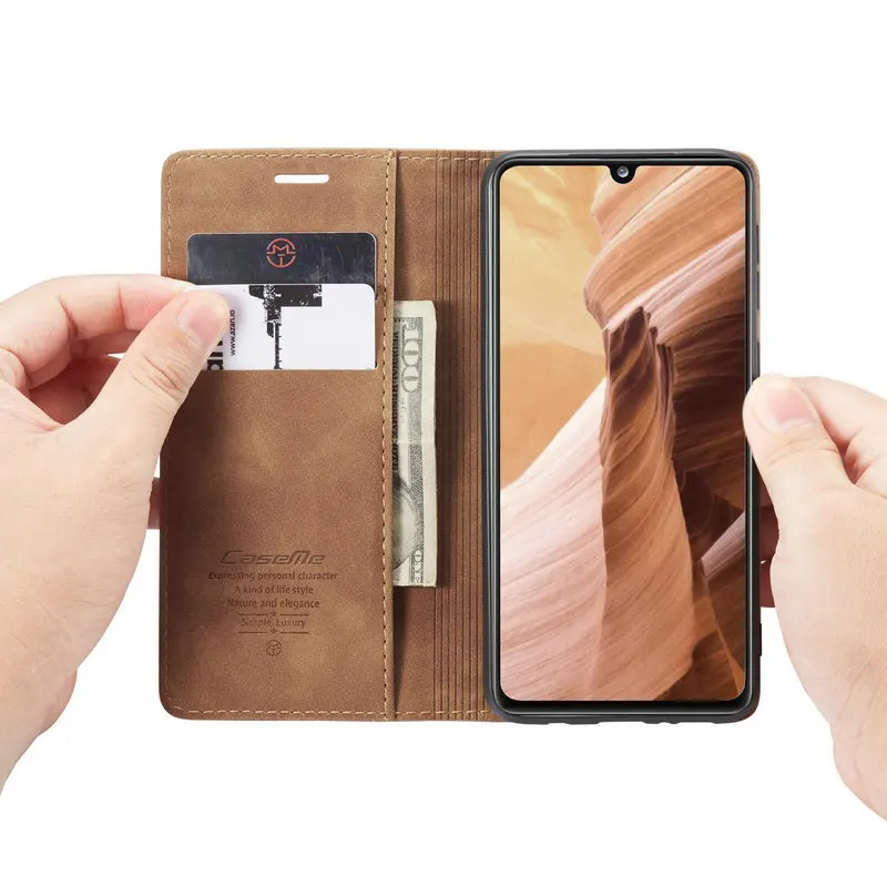 Чехол для Samsung A42 A32 A52 A72 5G Folio кожаный бумажник Galaxy A41 A12 A21S A51 A71 флип-чехол телефона
