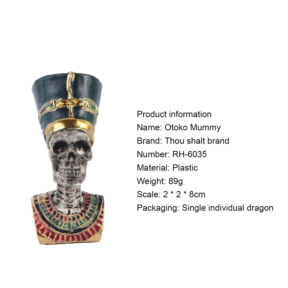 Статуэтка древнего египетского фараона Клеопатры HeyMamba статуэтка с черепом из