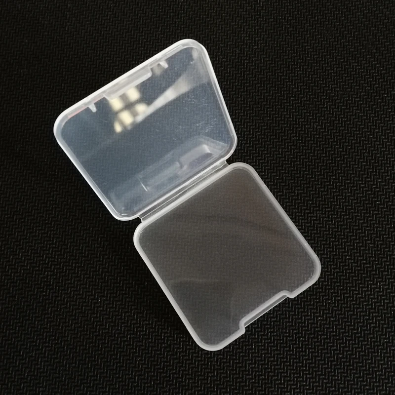 5 шт. без логотипа мини прозрачная подарочная коробка PP упаковка размер 40x40x6 мм 1