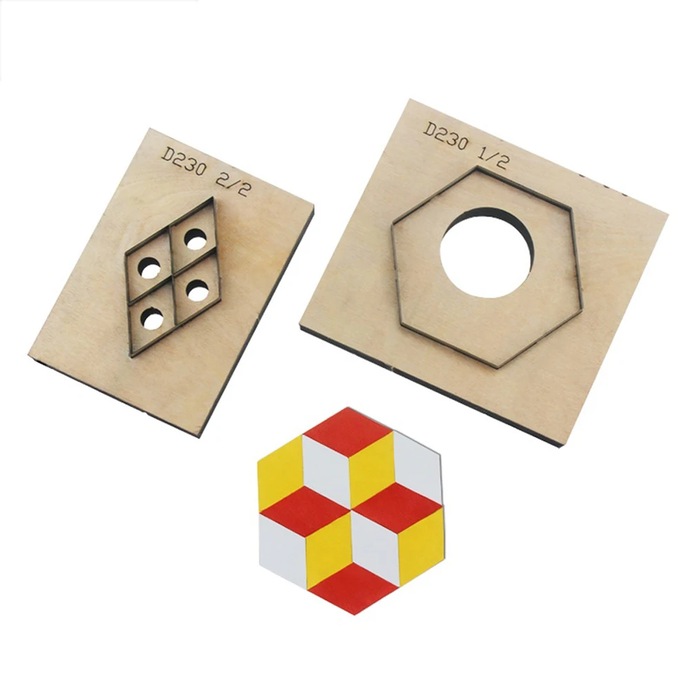 

DIY leather craft cup mat coaster die cutter geometry pattern metal hollow puncher 2pcs/set 100x87 size can customized