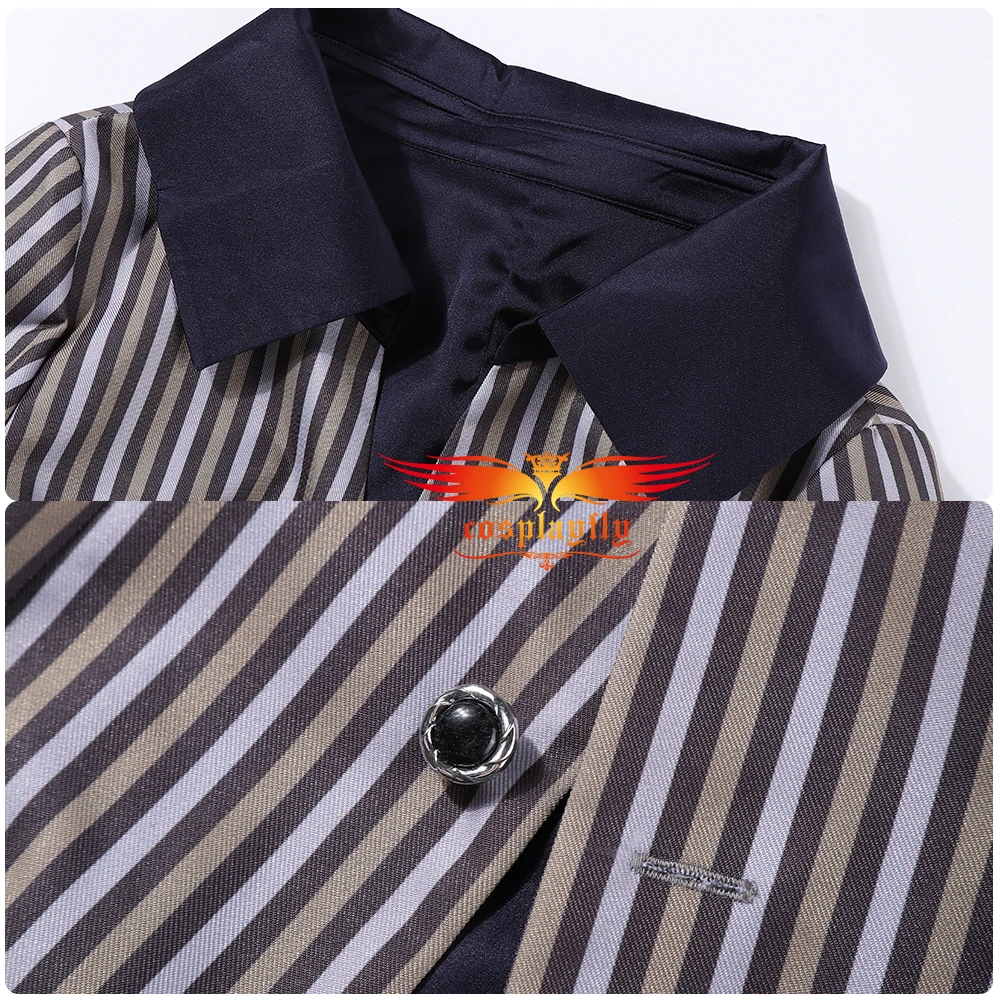 

Game Onmyoji Idol Project aoandon Cosplay Costume Women Outfit Striped grey Jacket Sexy Spaghetti strap Dress Halloween Carnival