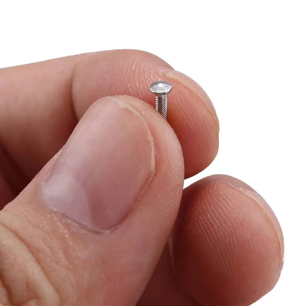 Прочные винты из нержавеющей стали в ассортименте для очков набор с круглой