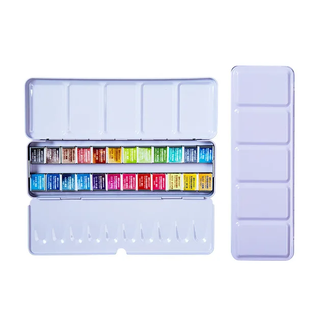24colors purple Улучшенный высокой Quality12/24/36/48 Цвета водонепроницаемого материала; Водонепроницаемая Цвет краски комплект олова воды Цвет для татуажа, пигмент для мануального татуажа товары для рукоделия - Цвет: 24colors purple