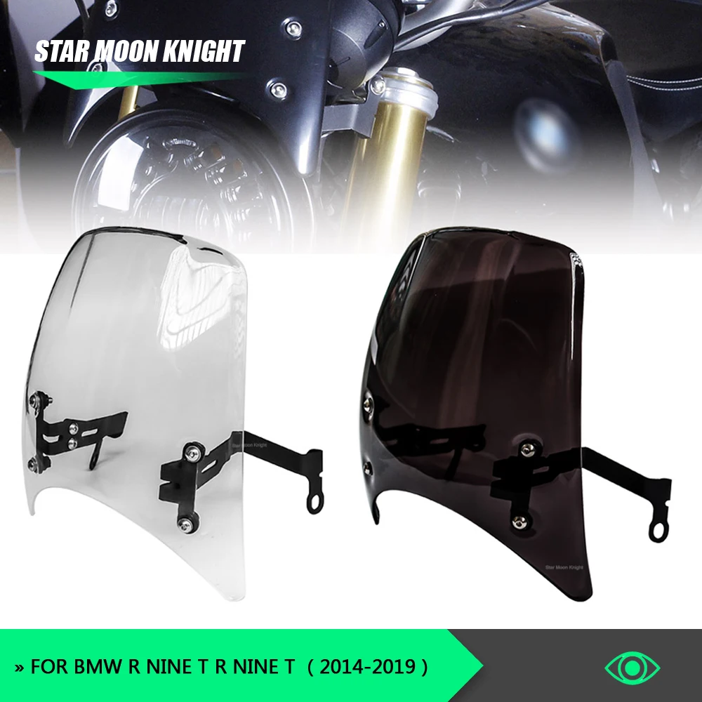 

Motorcycle Windshield Windscreen Headlight Fairing Deflector For BMW R Nine T RNineT R9T 2014- 2019