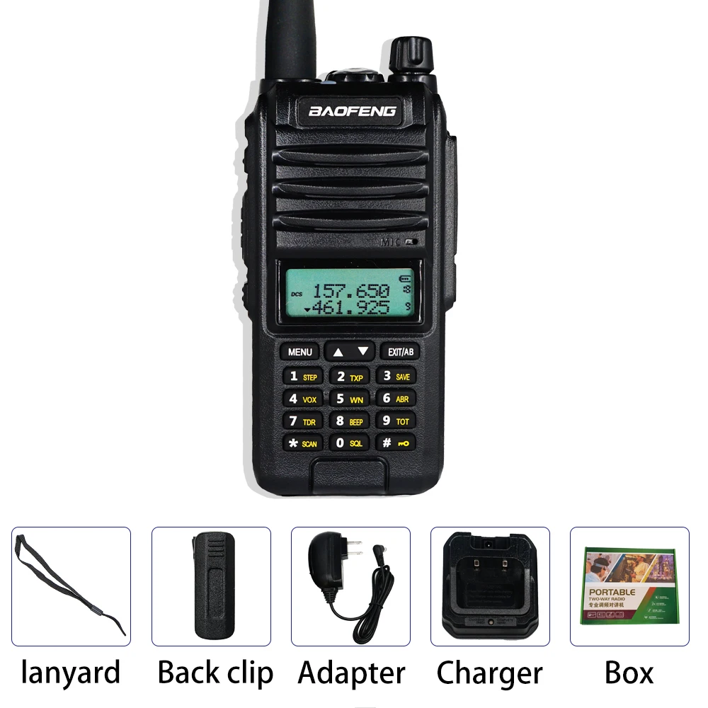 With box BaoFeng A58S трехдиапазонная 8 Вт рация 3800 мАч портативная CB Ham радио 10 км fm-приемопередатчик обновление UV-82hp двухстороннее радио UV82 - Цвет: With box
