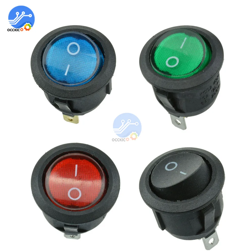 5 шт. мини круглый синий/зеленый/красный/черный 3 контактный SPDT вкл. ВЫКЛ.|mini mini|switch