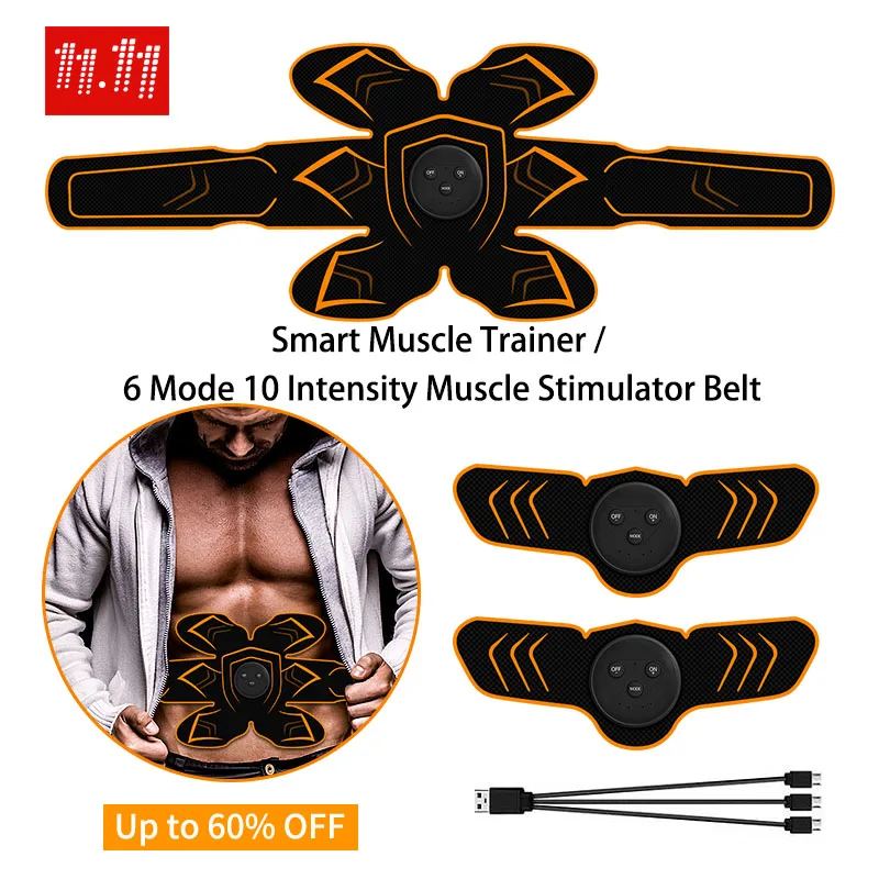 EMS стимулятор мышц тренажер для брюшного пресса AB Тонер пояс оборудование