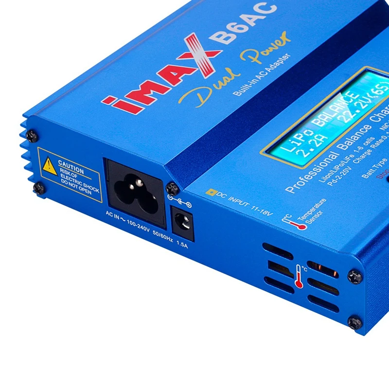 B6 AC IMAX Mini 80 Вт 6A RC зарядное устройство Lipo для дрона Nimh Nicd Dis EU Plug|Зарядные