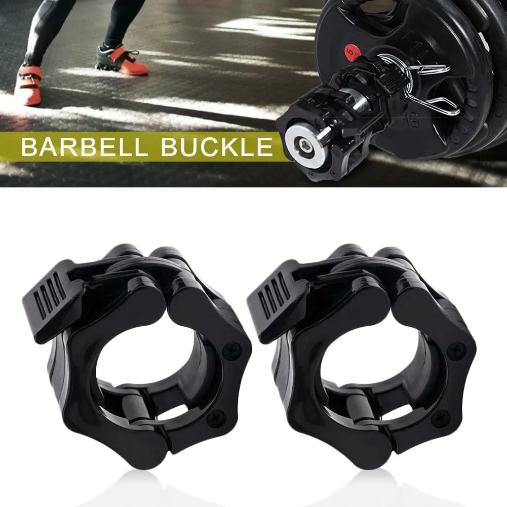 1 пара 25 мм Dumbell зажимы зажим Вес подъема бар Spinlock воротники замок для штанги