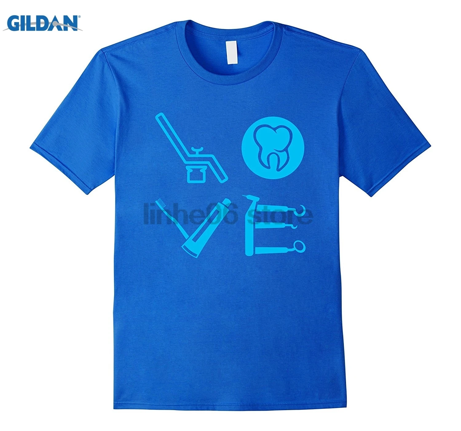 Стоматологический ассистент стоматология Подарочная футболка Любовь День