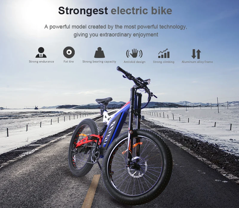 EZBIKE Электрический горный велосипед BAFANG 750 Вт пляжный вспомогательный велосипед 48 В Электрический песочный автомобиль 26 дюймов Электрический велосипед для взрослых e-bike