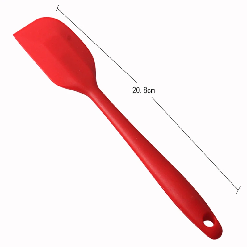 

3pcs/Set Silicone Non-Stick Shovel Scraper Cake Cream Spatula Spade Baking Pastry Cooking Tools Cookie Red black Food Grade