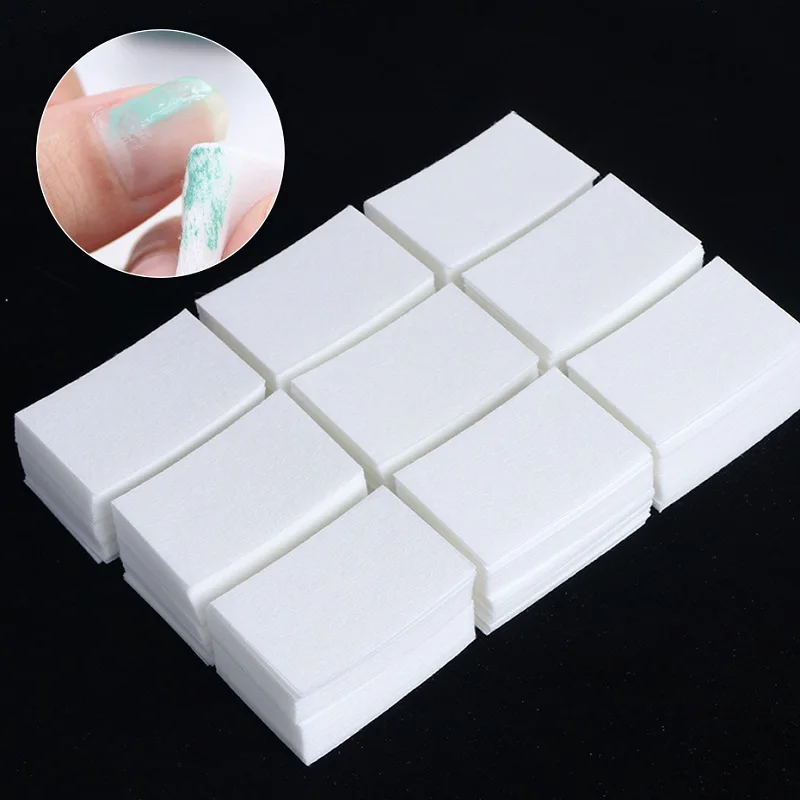 

Nail Gel Polish Remover Pad Cleaner Lint-Free Cotton Nail Art Napkins Soft Wipes Removing Paper Pad Manicure Accessory Tools