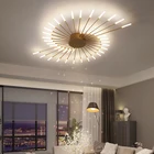 Современная Минималистичная креативная светодиодная люстра в виде фейерверка для гостиной, спальни, столовой, комнатное освещение, декоративные потолочные лампы