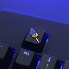 KeyStone Keycap 1 шт. рельефная игра 3D из алюминиевого сплава металлические механические клавиатуры keycaps R4 высота для Cherry MX axis,FZ1