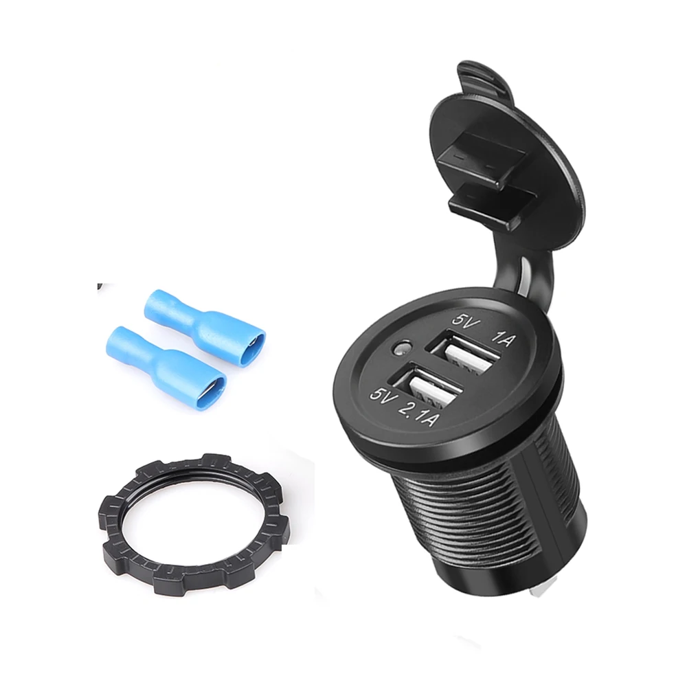 3 1 А двойной USB Водонепроницаемый прикуриватель розетка питания 12 В 120 Вт