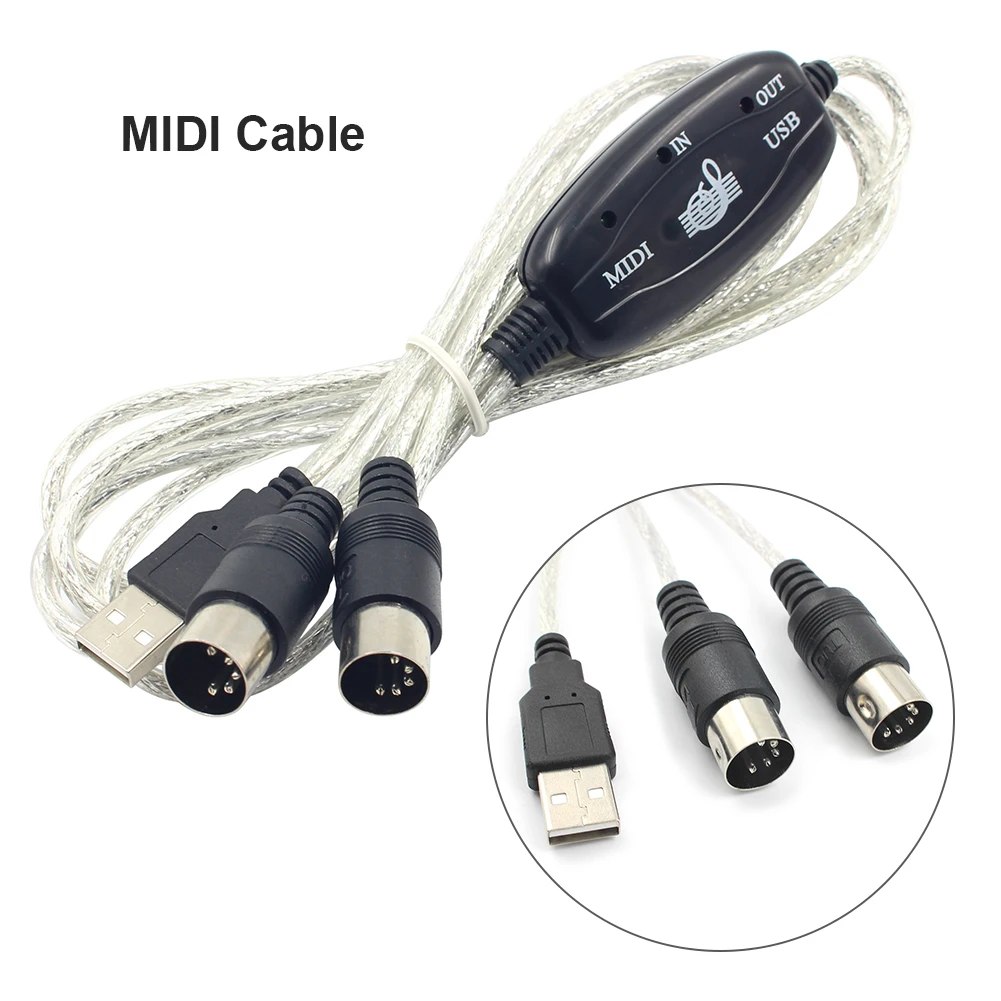 USB IN-OUT MIDI электронная клавиатура компонентный кабель адаптер Набор конвертер