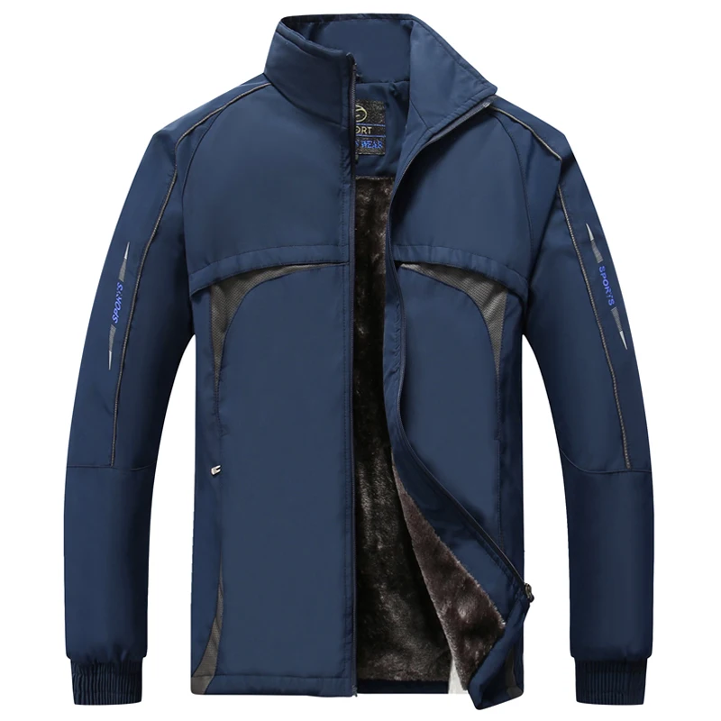 Новый мужской комплект зимняя плотная Теплая мужская спортивная одежда из 2