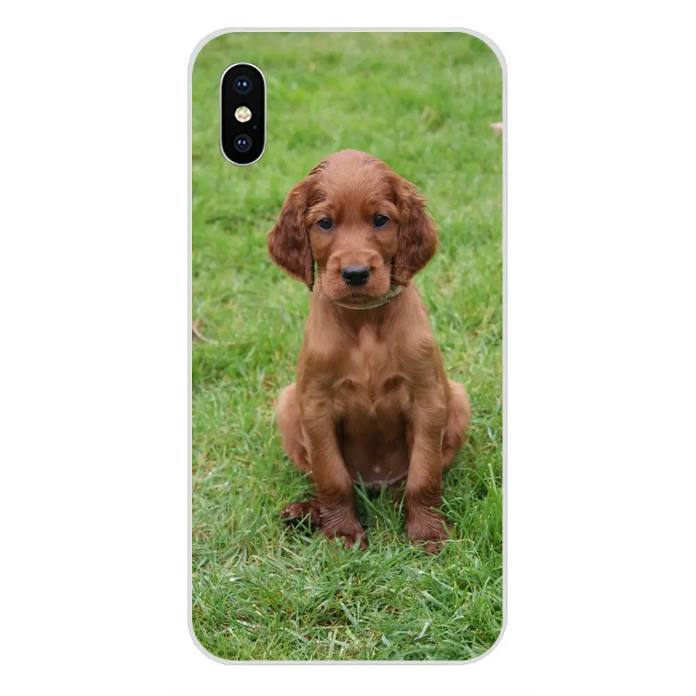 Милый ирландское сеттер щенки мягкий симпатичный из ТПУ чехол для huawei Honor Коврики