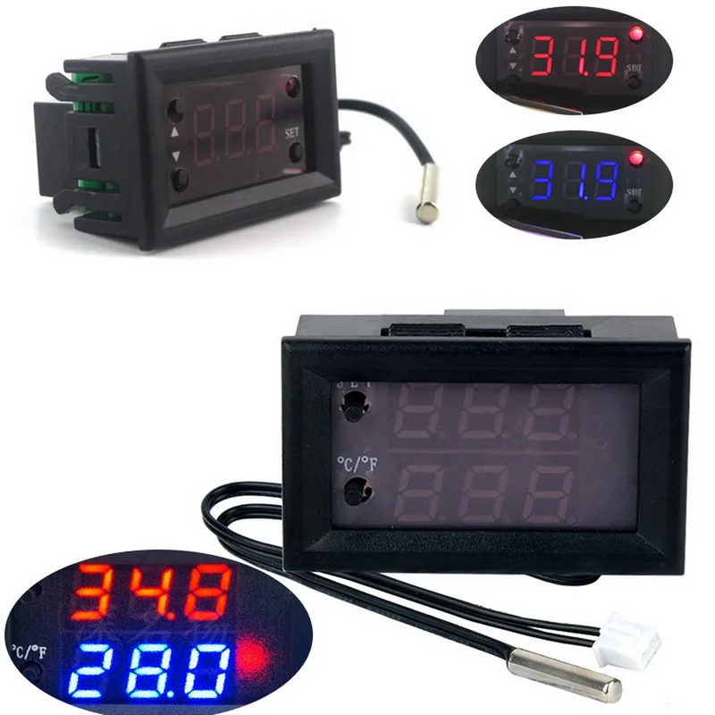 Светодиодный Дисплей цифровой термостат Температура контроллер постоянного