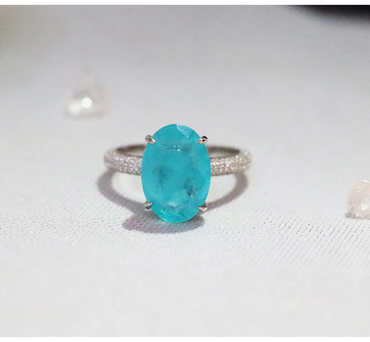 

RUZZALLATI, 10*14 мм, в форме яйца, элегантный турмалиновый драгоценный камень, обручальное кольцо, винтажные, изумрудные, Изящные Ювелирные издели...