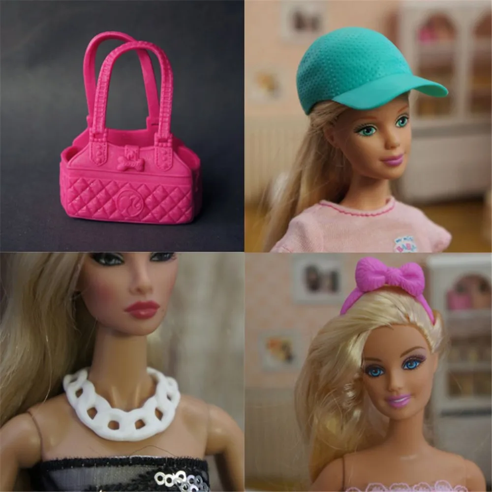 Аксессуары для кукол шляпа сумка ожерелье обувь 29 30 см аксессуары Барби игрушки