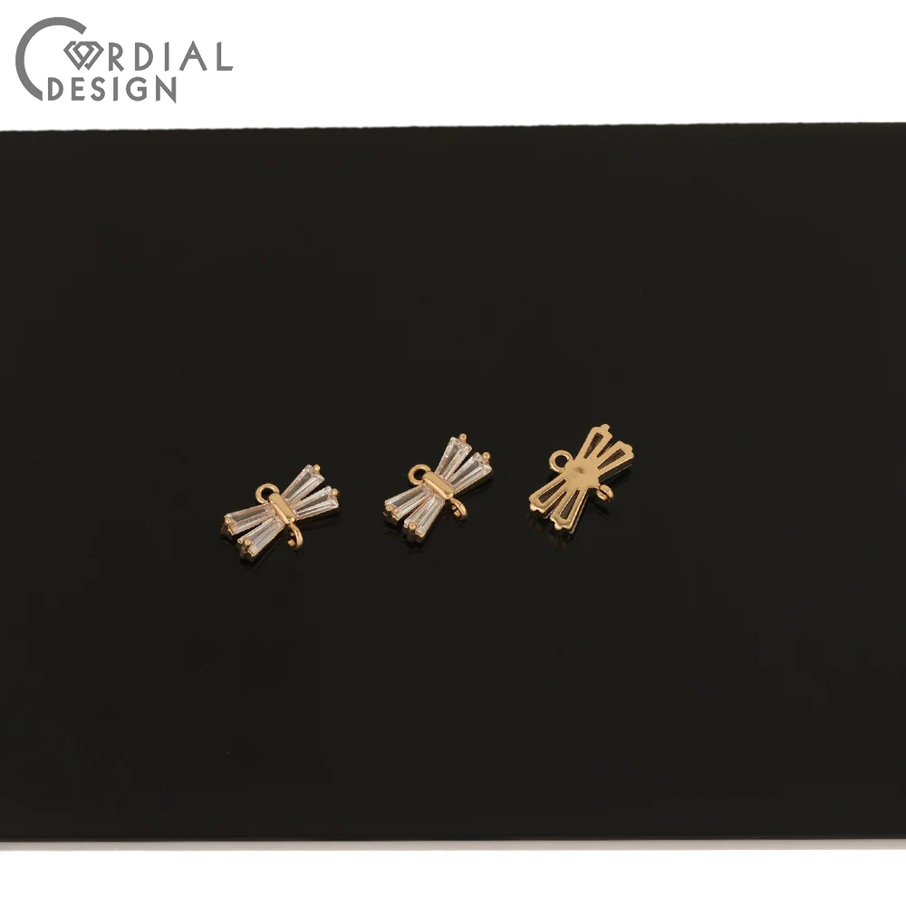 

Cordial Design 50Pcs Jewelry Accessories/Pendant/Hand Made/DIY Making/CZ Charms/Earring Connectors/Jewelry Findings & Components