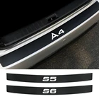Наклейка на задний бампер для Audi A3 8P S3 RS3 A4 B7 A6 C7 S1 8X S2 8V S4 B6 S5 B8 B9 8T S6 C5 S7 S8 D3 SQ5 SQ7