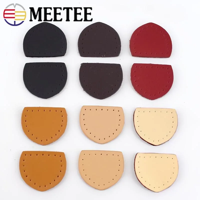 Meetee 10 пар 3 8*3 см кожаные аксессуары для багажа кожаная молния съемник хвост DIY