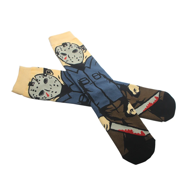 K162 Wholesale 10 pair/lot Black Friday Personalized Print Socks Funny Novelty Sock Comfort Colorful ing Cotton Crew Socks