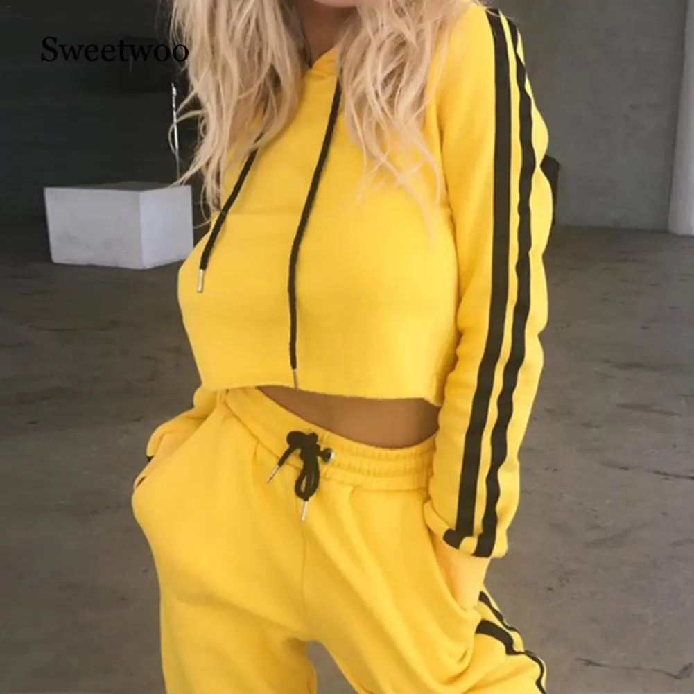 Комплект для йоги с капюшоном и длинными рукавами женская одежда фитнеса