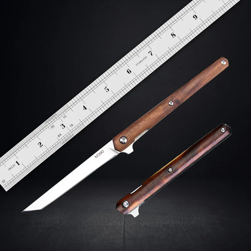 M390 multi-function outdoor sharp hunting knife tactical folding portable pocket knife+ holster | Инструменты