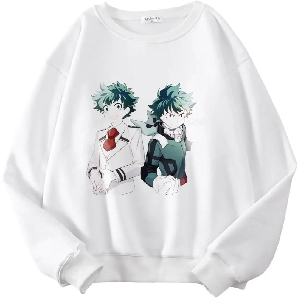 

My Hero Academia Streetwear Sweatshirt Casual Print Ladies Gothic Punk Hoody Harajuku Casual Simple Popular Tops Academy-368