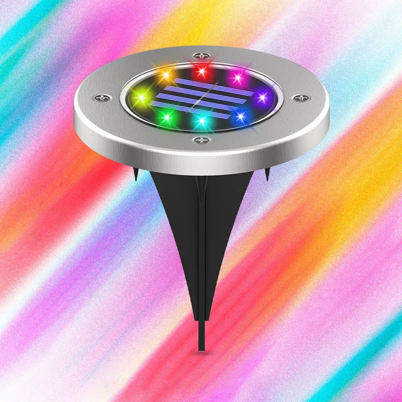 

Solar Garden Lights No wiring required Solar Ground Lights Waterproof Light Underground Sensing Landscape Lights for LawnPathway
