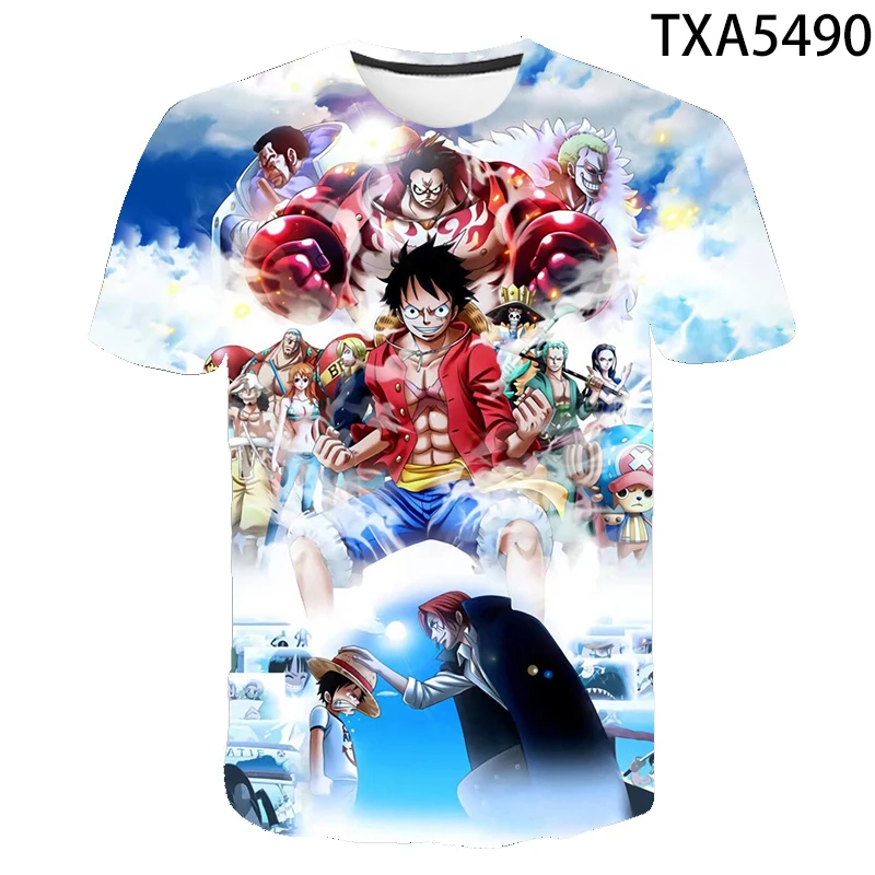 

2021 Anime Cartoon 3D Printing T-shirts Men Women Children Casual Streetwear T-shirt Fashion Summer Cool Hip Hop Tops t-shirt