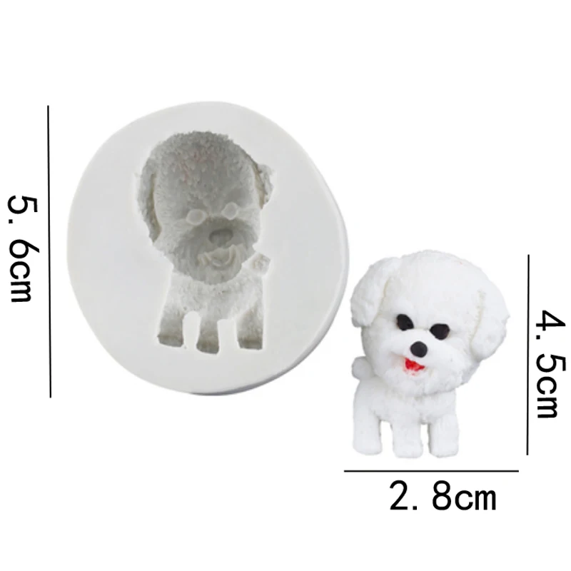 Силиконовая форма для украшения торта в виде щенка корги силиконовая сахарный