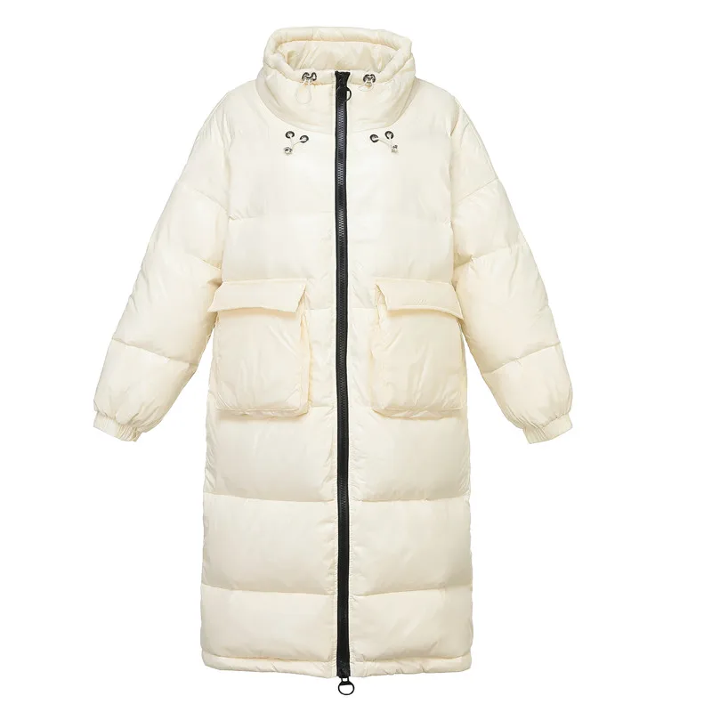 90% Witte Eend Donsjack Vrouwen Dikke Lange зима Jas Vrouwen Koreaanse Vrouwelijke пуховик Jas Moncler Femme