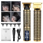 Машинка для стрижки волос с функциями цифровой триммер, зарядка от USB, LCD дисплей, беспроводной, для мужчин