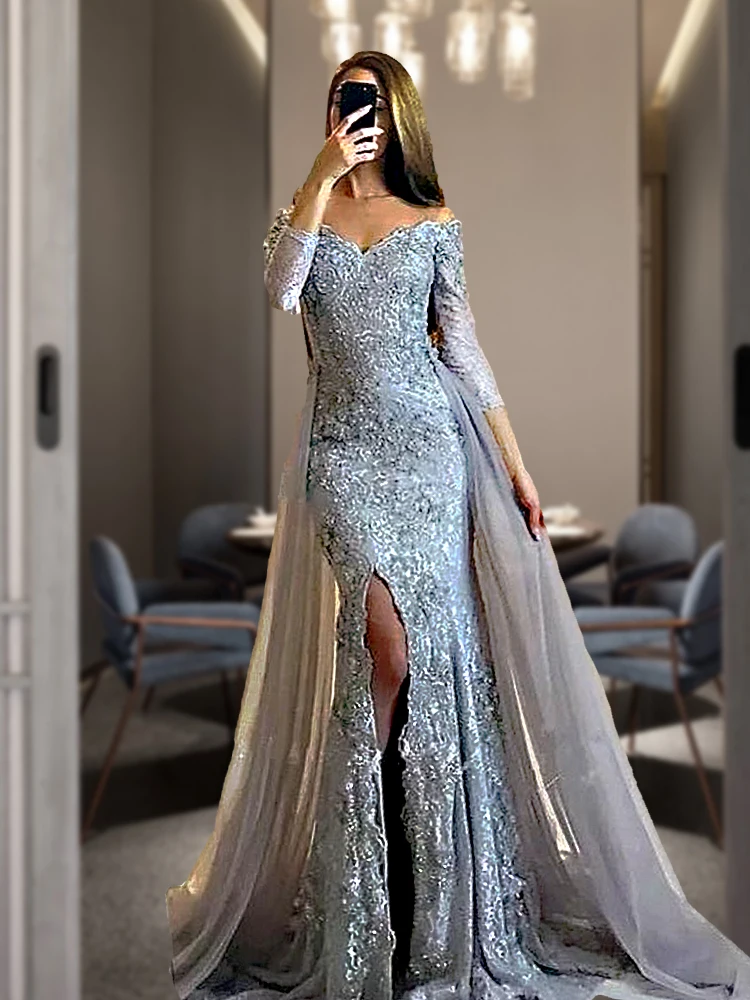 

Tube Top Drag Queen mesh trailing Party Formal Luxry Evening Dress Birhtday Banquet ceremony show Costume Singer Host Wedding