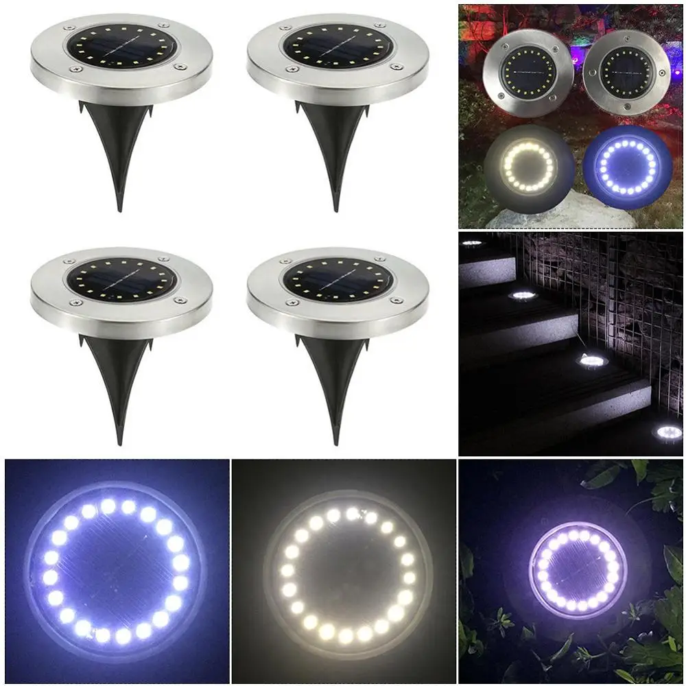 20/8 светодиодный светильник с солнечной энергией под заземлением уличный садовый