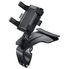 Dashboard Car Phone Holder 1200 Degree Mobile Phone Stands Rearview Mirror Sun Visor In Car GPS Navigation Bracket Adjustable