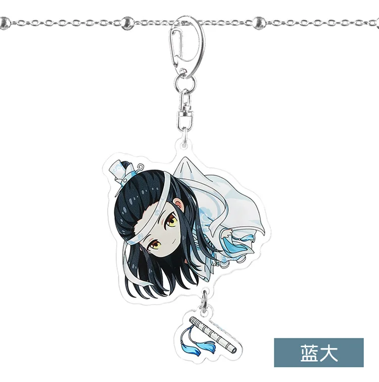 Grandmaster of Demonic Cultivation брелок Lan Wangji Wei Wuxian Jiang Cheng Mo Dao Zu Shi Cute Fuuny мультяшный акриловый брелок