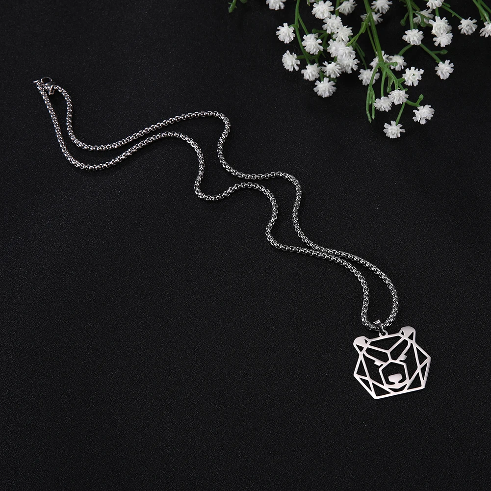 Skyrim Мужское Ожерелье С Подвеской Из Нержавеющей Стали - Медведь Волк Тигр Леопард
