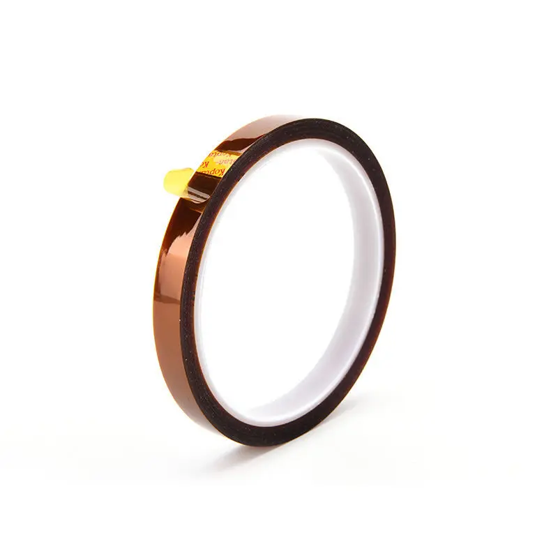 

1 Pcs New Arrival 10mm x 33m One-side Self-adhesive High Temperature Heat Resistant Polyimide Tape Hot Selling