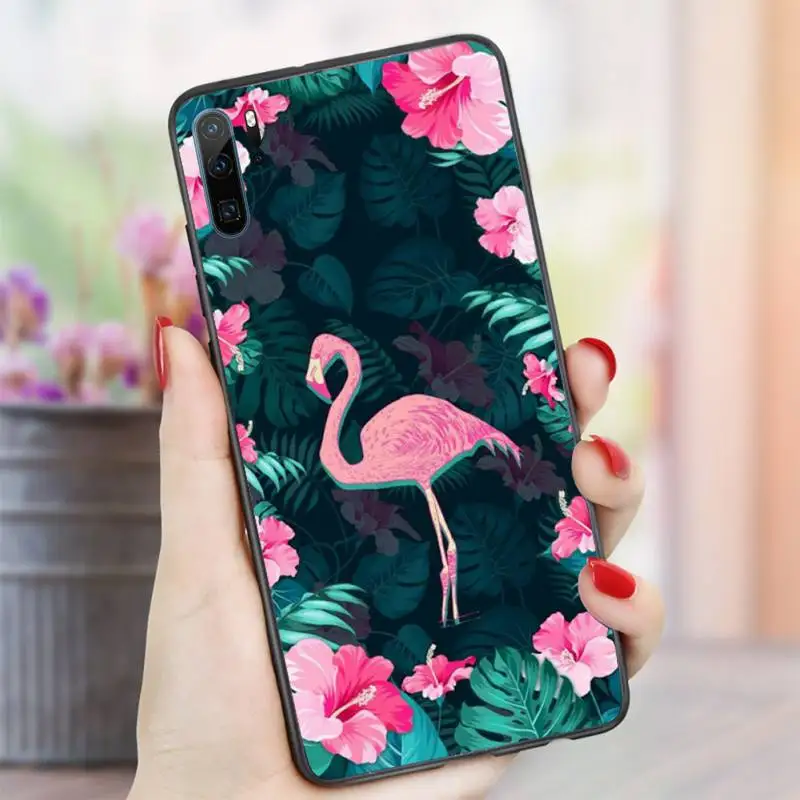 

Cartoon cute animal Flamingo Phone Case For Huawei honor Mate P 10 20 30 40 i 9 8 pro x Lite smart 2019 nova 5t
