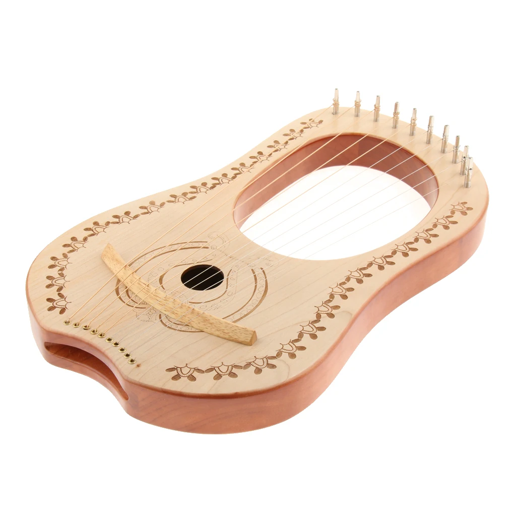 Lyre Harp 10 металлические струны инструмент из красного дерева для начинающих