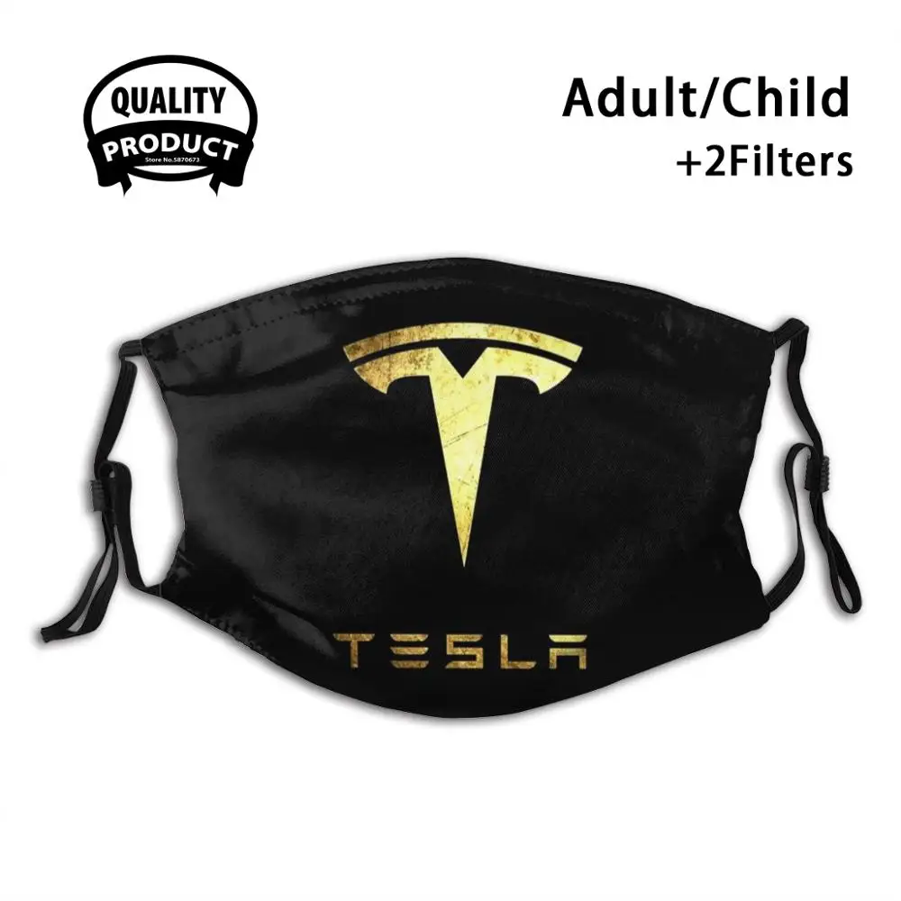 

Защитная пленка Tesla с фильтром для мужчин и женщин, моющаяся черная маска с электромобилями, линз, мусс, Spacex Science Nikola Tesla