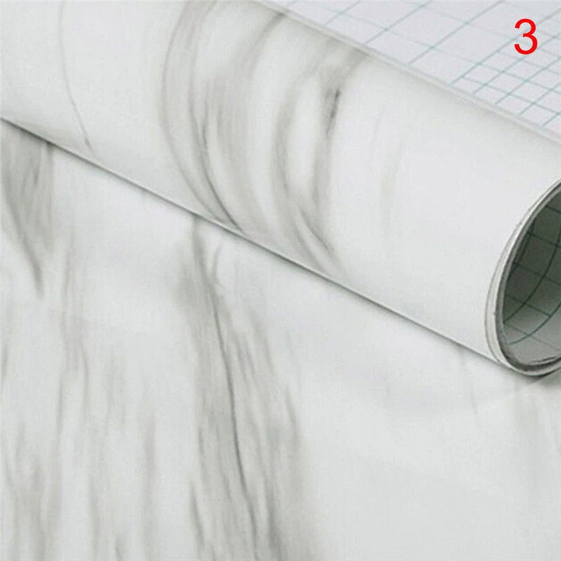 Self Adhesive Marble Effect Contact Paper Film Wall Covering Peel-Stick Decor Stickers Decoration | Дом и сад